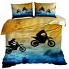 3D Cotton Satin Bedding 160x200cm MOTOR CROSS