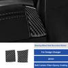 Carbon Fiber Steering Wheel Side Decor Trim Cover For Dodge Charger 2015-