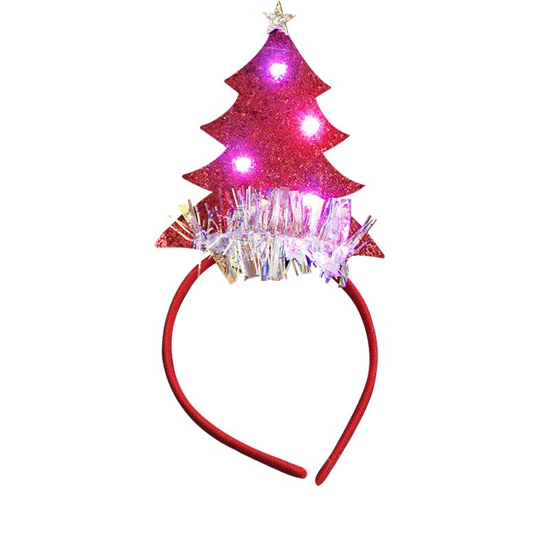 

Letter Merry Christmas Crown Headband Holiday Parties Makeup Accessories Glow StyleF