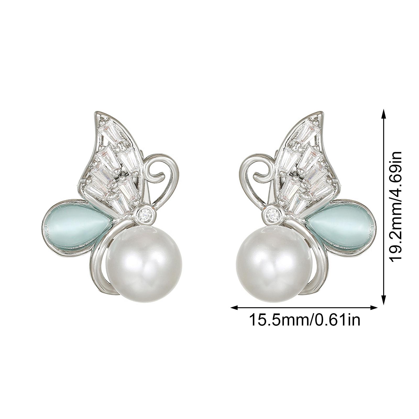 

Secure Earphone Charms Butterfly Design Zircon Stones for Freeclip1/2 Earbuds Ear Clip Customization and Elegant Touch 1