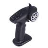 2,4 GHz Fernbedienung Digitaler Sender Empfänger für 1/8 1/10 1/16 1/32 RC Auto BootSchwarz