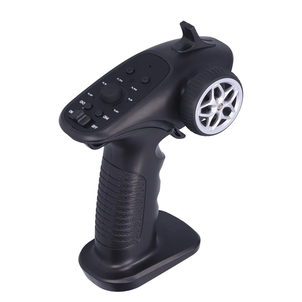 2,4 GHz Fernbedienung Digitaler Sender Empfänger für 1/8 1/10 1/16 1/32 RC Auto BootSchwarz