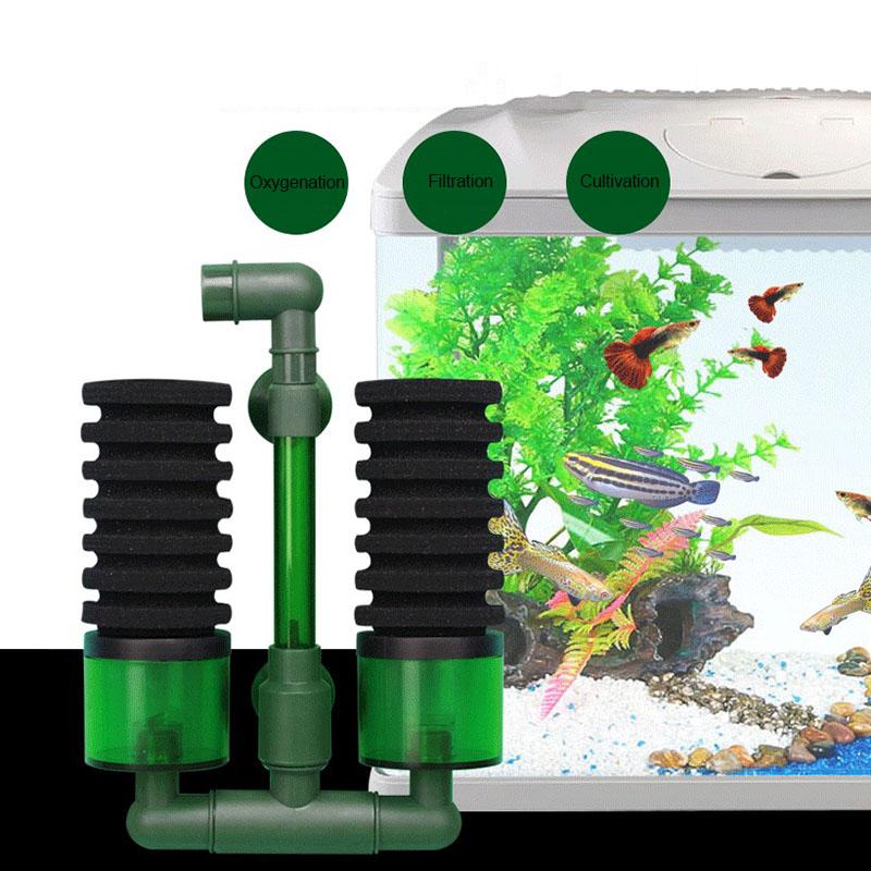 Dual Use Aquarium Fish Tank Filter Sponge Biochemical Cotton Aquarium Filtration Biospong Accessories with Removable Filter Box