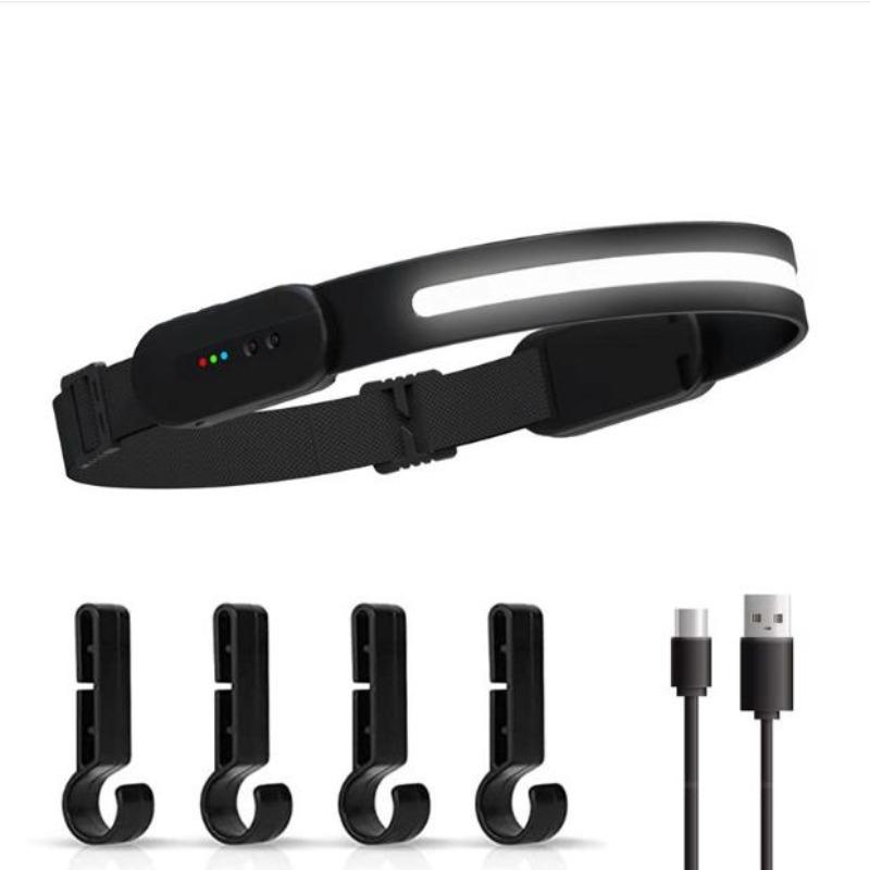 Bluetooth LED Induction Headlamp Portable COB Sensor Headlight Flashlight USB Rechargeable Waterproof Head Torch Camping Light