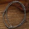 Vintage Gray Imitation Pearl Choker Necklace For Women Elegant Handmade Beaded CCB Long Chain Necklace Jewelry Gifts