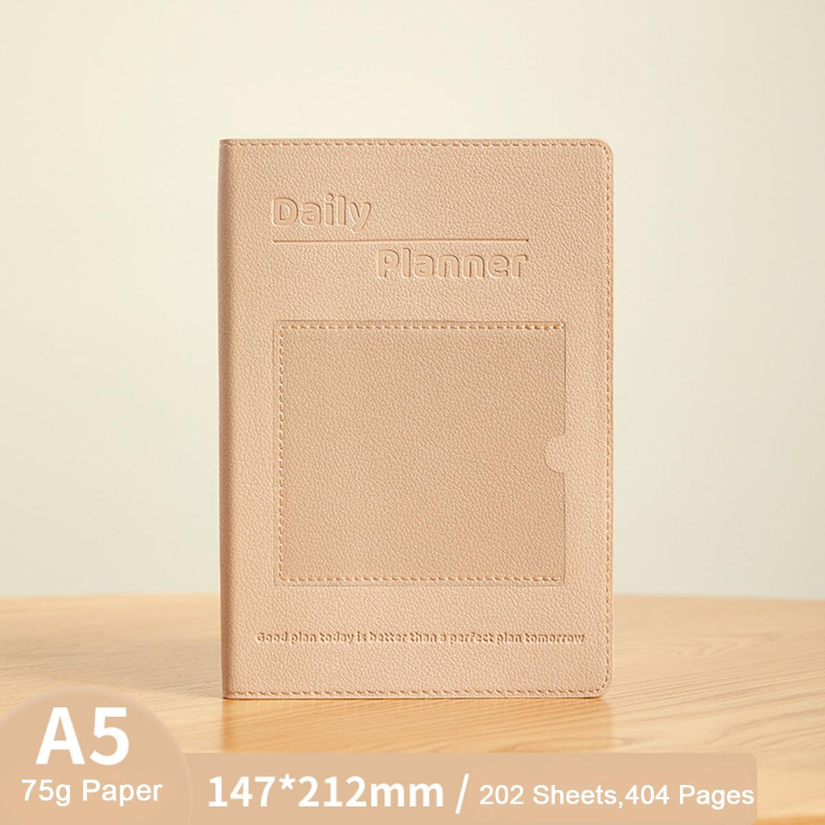 

Мягкая кожаная бумага формата А5, деловой план на 2025 год, ежедневник для студентов, дневник учета на 365 дней, блокнот, заметки A5