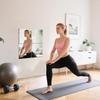 4 Pack Self Adhesive Acrylic Mirror, 8 x 8 Inch Frameless Shatterproof Stick on Mirrors for Wall, Flexible Plastic Wall Mirrors for Home Gym,