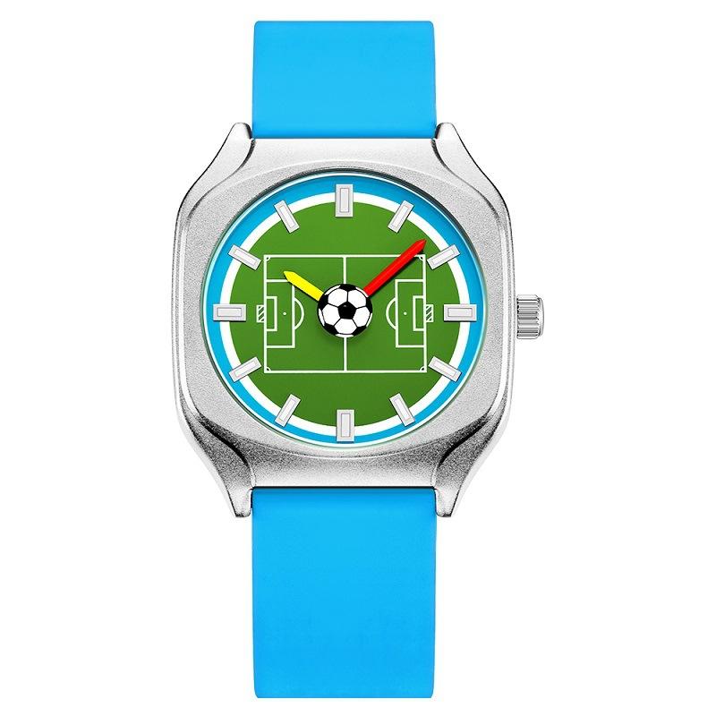 

World Cup Fan Supplies Football Watch Boys Rotary Sports Watch Student Silicone Band Fashion Watch