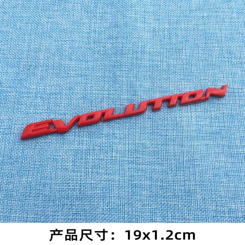 Cwkzum1 EVOLUTION Letter Car Stickers for Mitsubishi Lancer-ex EVO V3 Modified Accessories Rear Trunk Side Body Fender  Decorative Decal