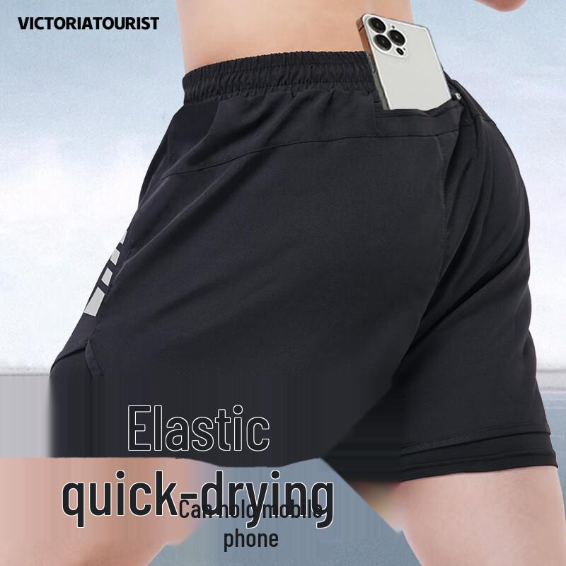 VICTORIATOURIST Men s 2-in-1 Quick-Dry Running Shorts 2XL