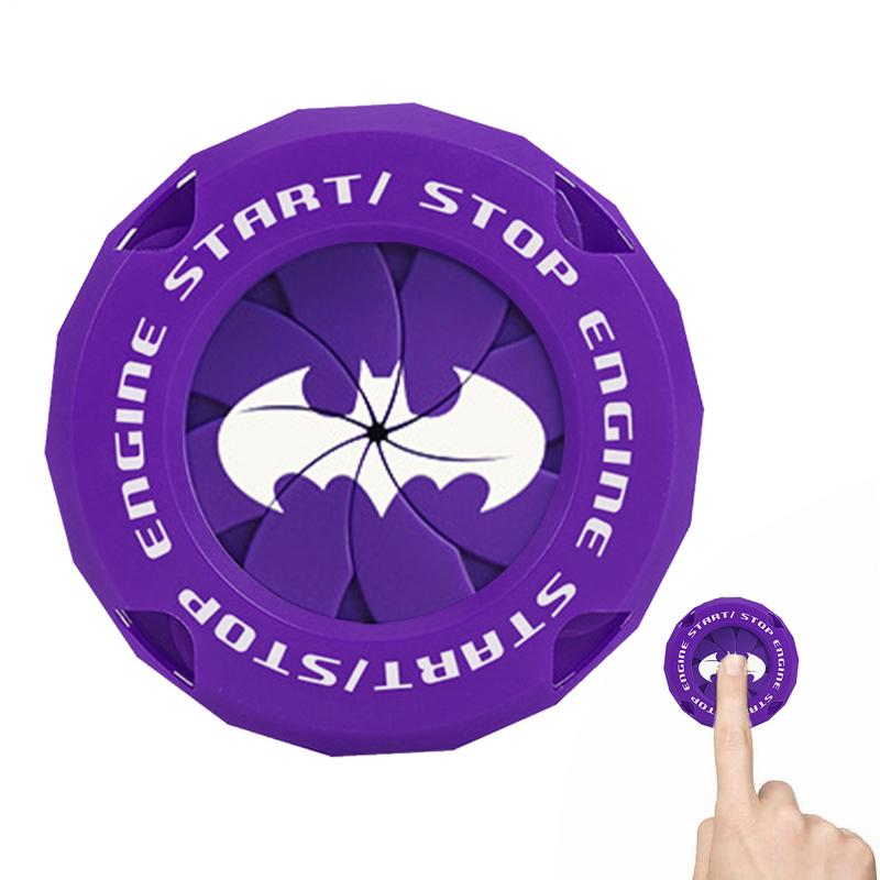 Push Start Button Cover Bat Design Start Stop Button Cover Protective Push Button Cover Universal Push Start Cover for Most Cars