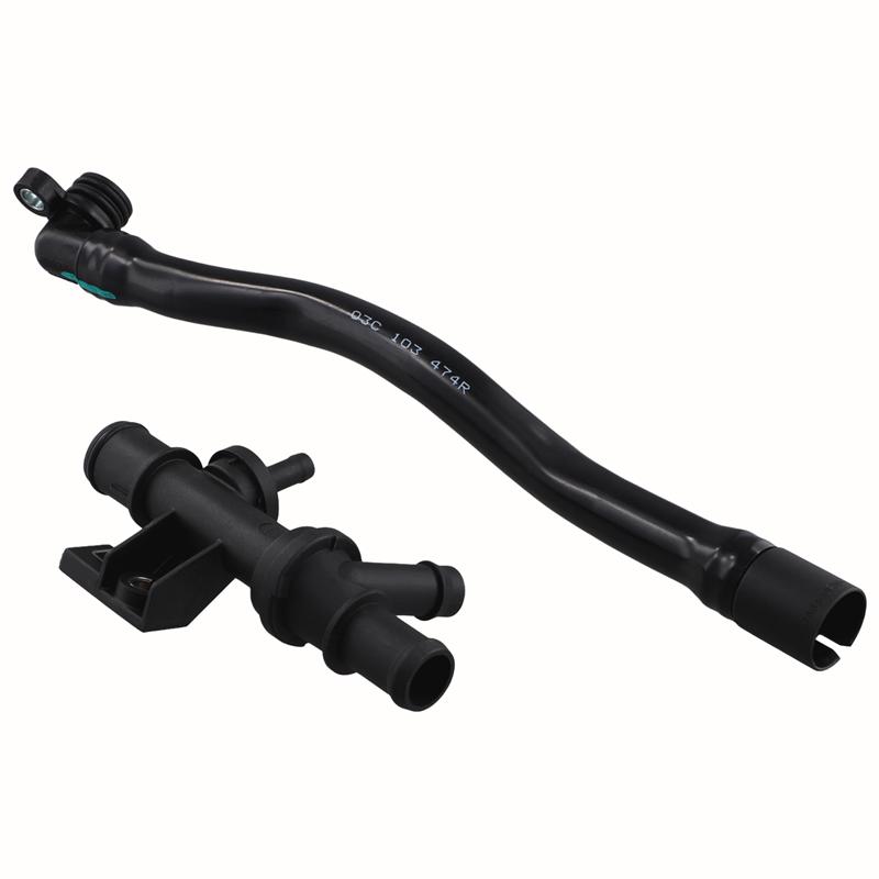03C103493AM Crankcase Breather Hose+Check Valve For VW Golf Jetta EOS Tiguan A3 1.4T 03C103175F 03C103175H