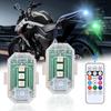 Set of 4 Wireless LED Flash Lights High Visibility LED Flash Lights Energy Saving LED Lamp for Trucks & Motorcycles
