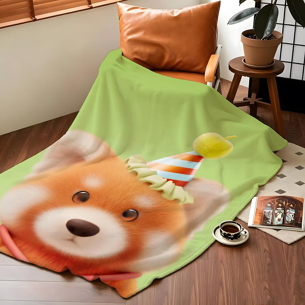 Game P-Party A-Animals Throw Flannel Cozy Print Blanket, Portable, Durable Machine Washable Cute Cool