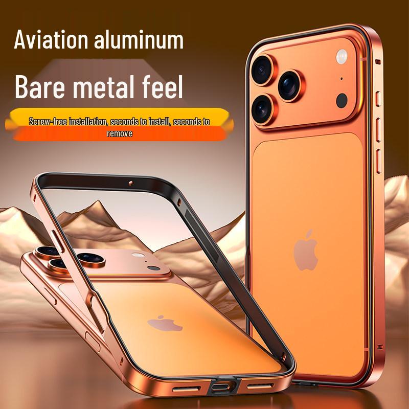 iPhone 16 Pro Max & 15 Plus Aluminum Alloy Metal Frame Case
