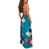2026 Spring/Summer Women's Floral Split Dress - European & American INS Style for Vacations and Parties