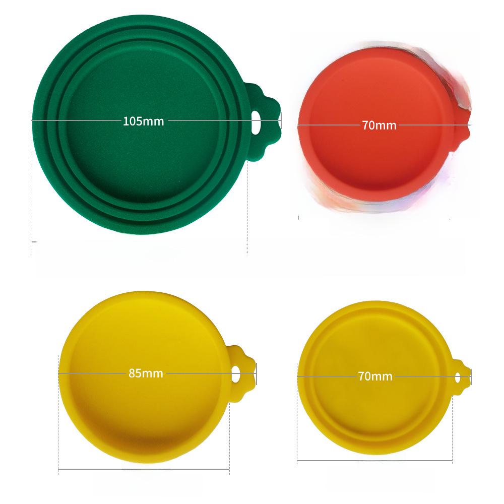 Capac din silicon pentru conserve de mâncare pentru animale de companie - Sigiliu 3-în-1 pentru păstrarea prospețimii pentru pisici și câini