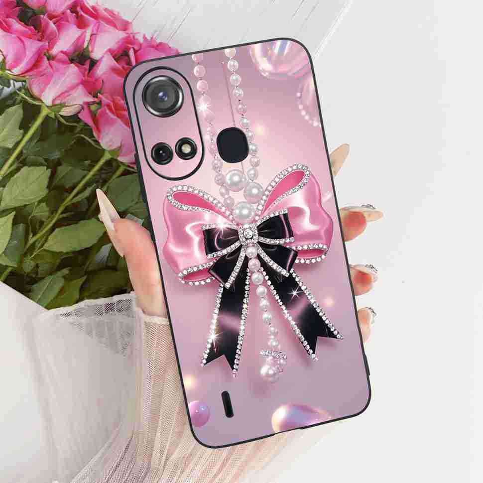 CAse For ITEL A58 Lite Silicone Soft Cover Capa For ITEL A58 A 58 Lite A58Lite New Fashion Butterfly Back Cover Bumper Capa