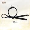 Herbeluemily Hair Tie Ribbon PU Leather 2-Piece Set Black Decorative Accessory Ornament Stylish Adult Brown Mixed HM-0020-R04-BKBN