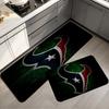 Houston Texans Flannel Kitchen Mat Christmas Soft Area Rug Non Slip Floor Carpet Home Decoration