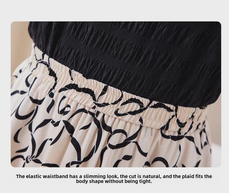 Damska spódnica A-line z szyfonu w kwiaty: Stylowy, Elastyczny Pas, Letnia Moda