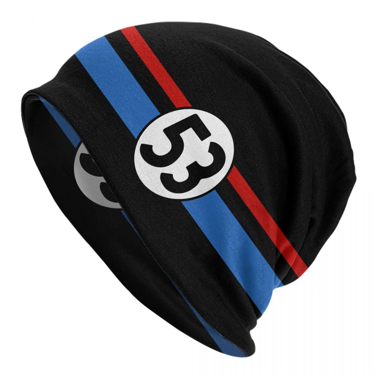 

Herbie 53 Classic Racing Car Logo Skullies Beanies Кепки унісекс Зимова тепла в’язана шапка Модні дорослі капелюшки Кепки для лиж на відкритому повітрі Beanies Hat
