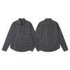 Stu American Style Waffle Print Oversized Long Sleeve Tee Men Winter Casual Wear