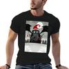 A Cthulhu Christmas T-Shirt Black Cotton T-shirt Plain for Man Package Man T Shirts Cotton T Sh