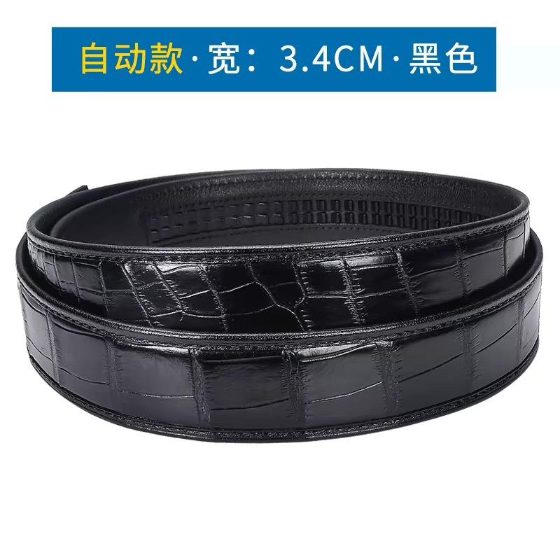 

Ремень из кожи аллигатора не занимает лидирующие позиции, гладкая пряжка не застегивается, полоска мужского ремня без пряжки, кожа высокого класса 105cm