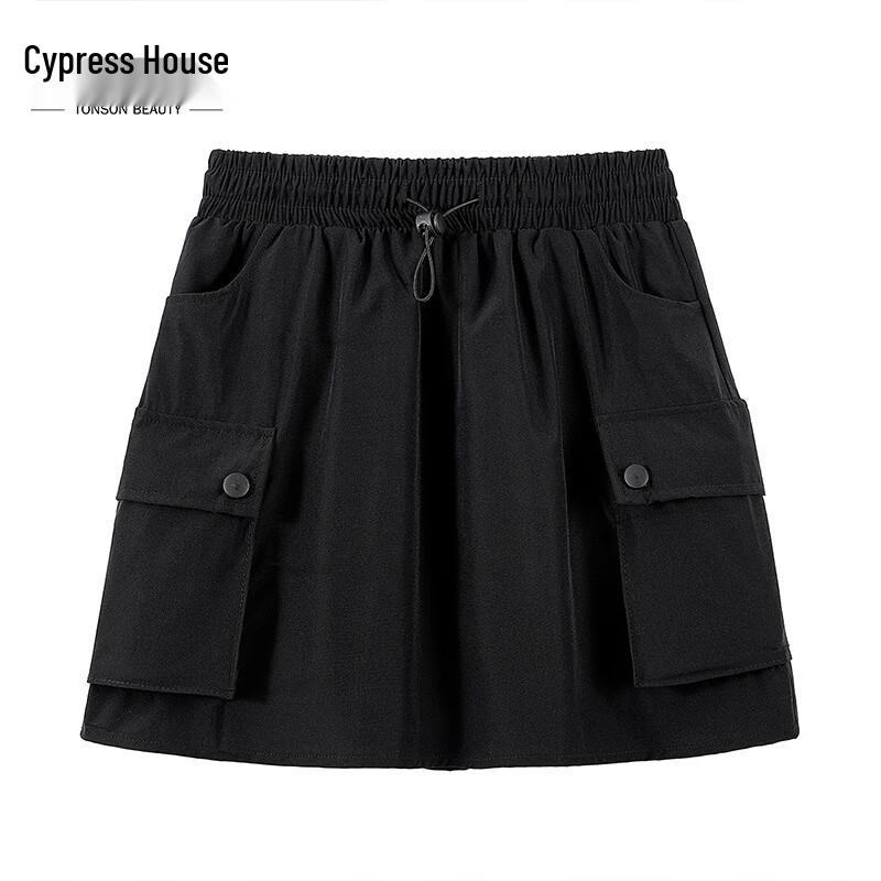 Женская летняя короткая юбка А-силуэта на кулиске 2025 M