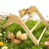 Removable Triangular Chicken Perches Stand For Hens Roosts Durable Natural Poultry Habitat Accessory HX6C