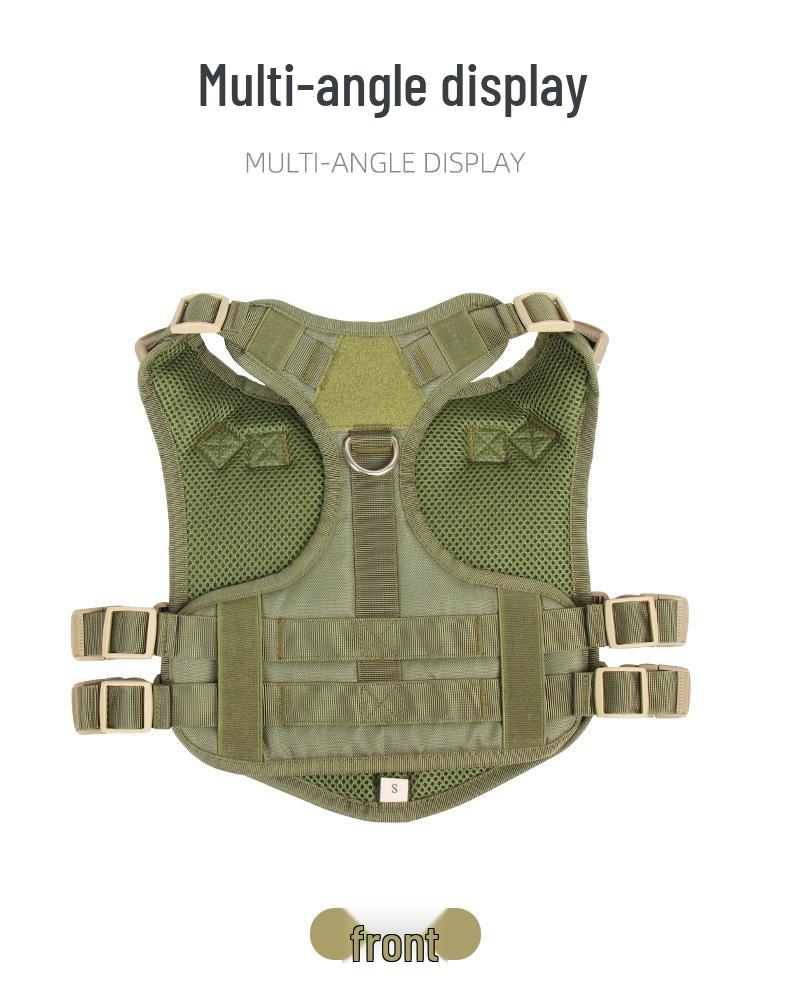 Waterproof Tactical Harness: Explosion-Proof, Adjustable Vest for Medium and Large Dogs