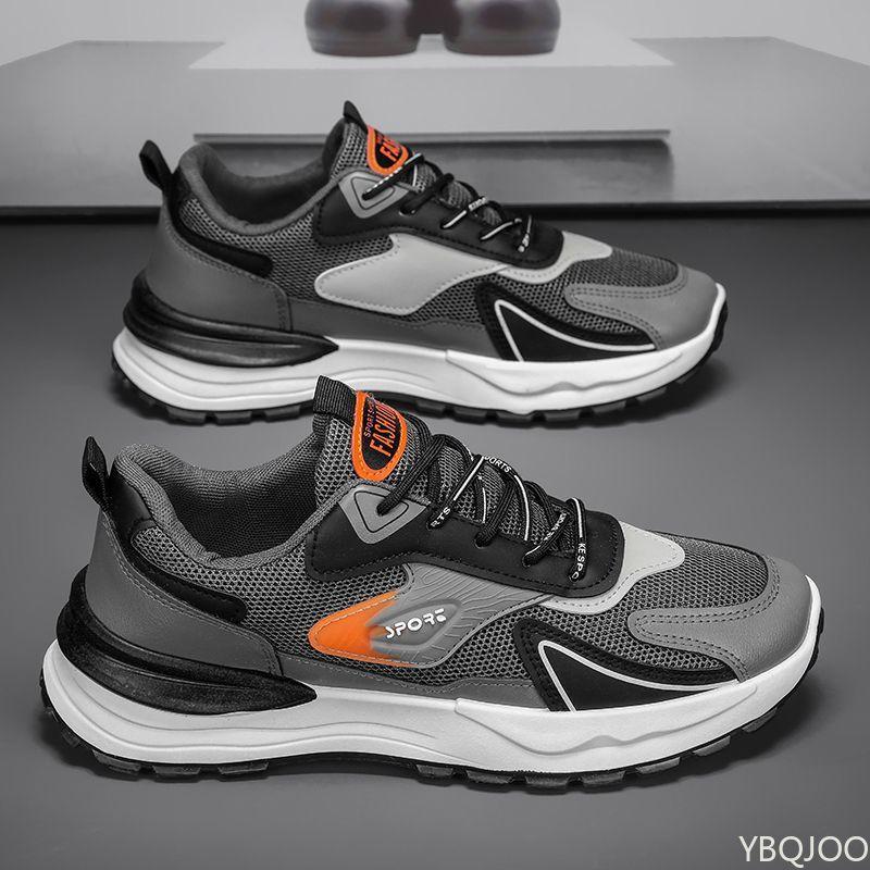 

Модная весенне-летняя новая повседневная удобная мужская обувь минималистичные кроссовки модные универсальные на толстой подошве дышащие спортивные туфли 39 серый