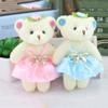10pcs/set Plush Animal Mini Bear Flower Bouquet Cartoon Bear Plush Toys  Valentine's Day