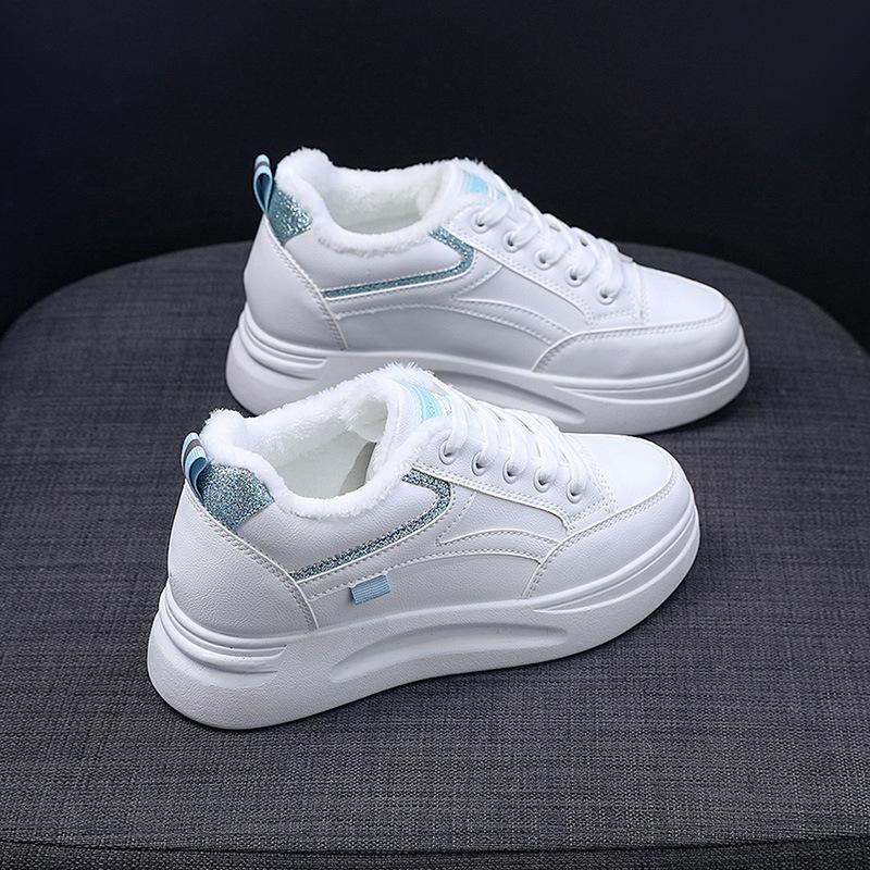 Summer thick-soled spring and autumn single shoes breathable new inner heightening board shoes