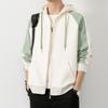 Hooded Cardigan Sweater Men's Spring and Autumn Jacket Jacket Loose Leisure Sports Teenagers
