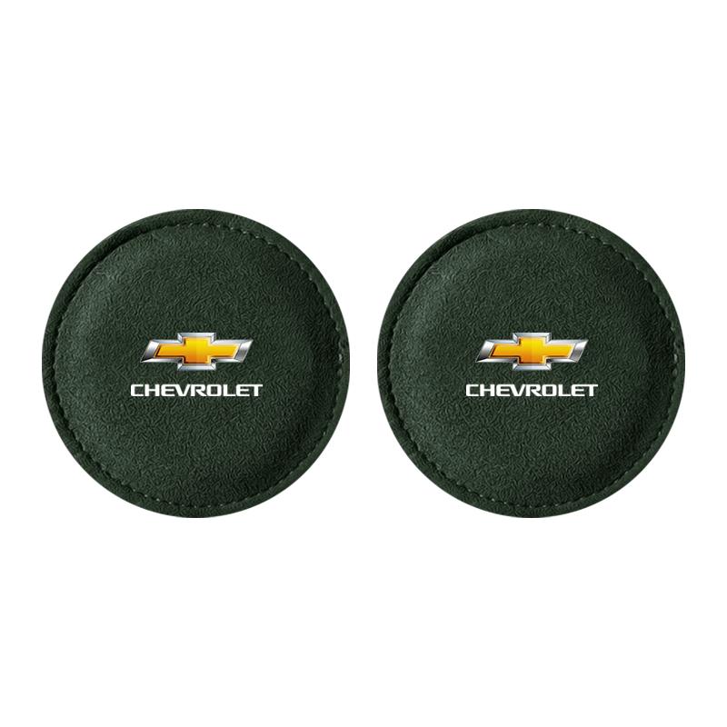 Car Cup Holder Pad PU Leather Slot Non-slip Coaster Mat For Chevrolet Cruze Malibu Sail Spark Captiva Equinox Trax AVEO Lova