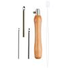 Wooden Metal Punch Needle Kit Felting Needles Embroidery Tools Wool Yarn Crafts Sewing Needle Set Stitching Needles