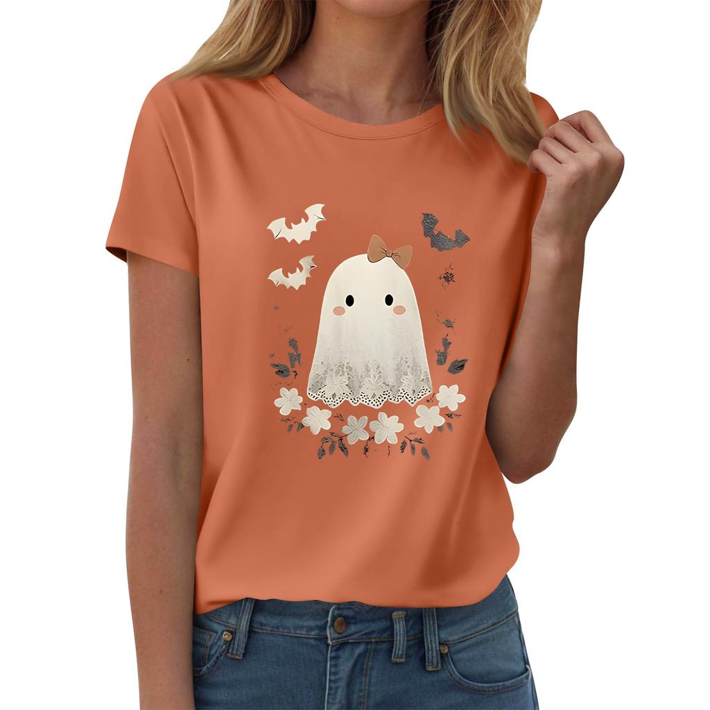 Women's T-shirts, Women's Short-sleeved Tops, Summer Fashion Round Neck Casual Stylish Shirts, Tunic Tops