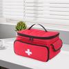 Empty First Aid Bag with Handle Carrying Case Portable Smooth Zipper