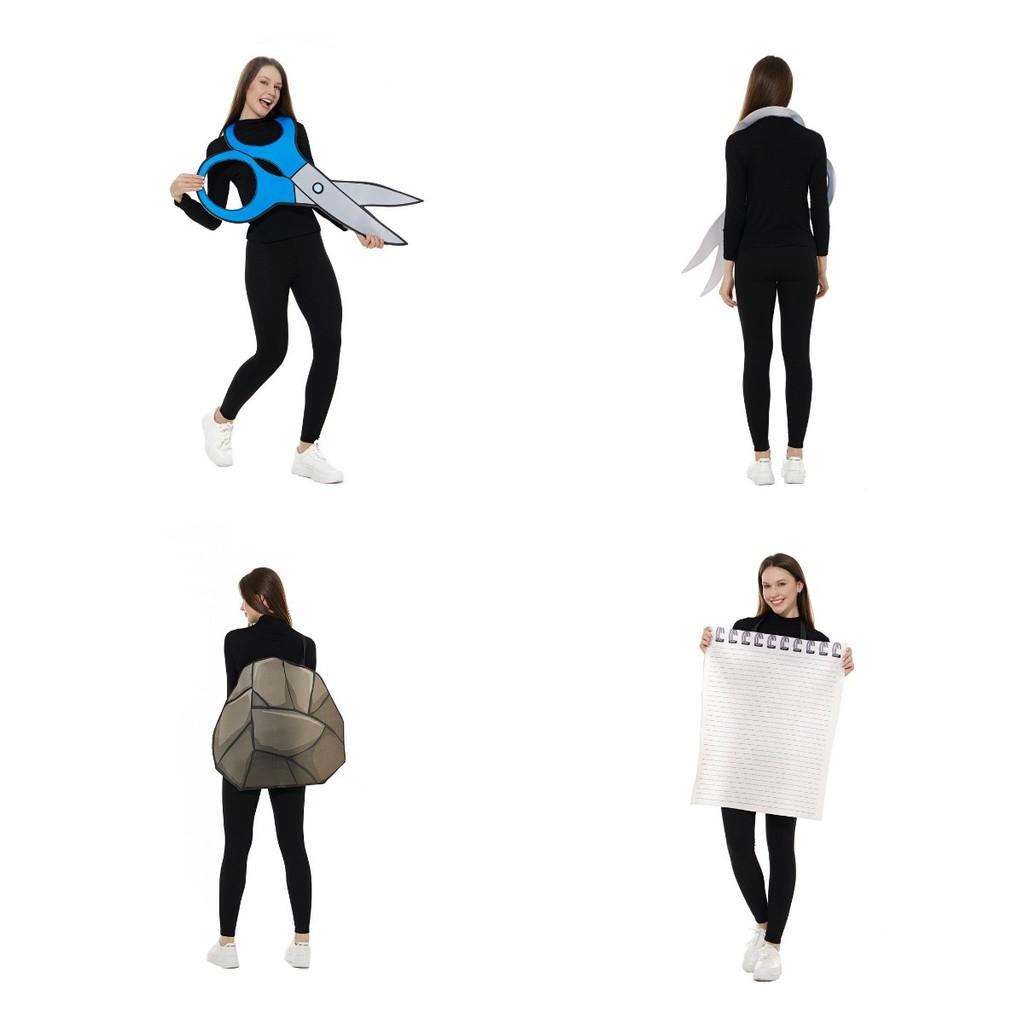 Scissors Paper Rock Cosplay Costumes Funny Party Bar Show Costumes Halloween