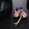 Classic Special Flowers Enamel Brooches Metal Plants Weddings Banquet Party Brooch Pin Fashion Gifts