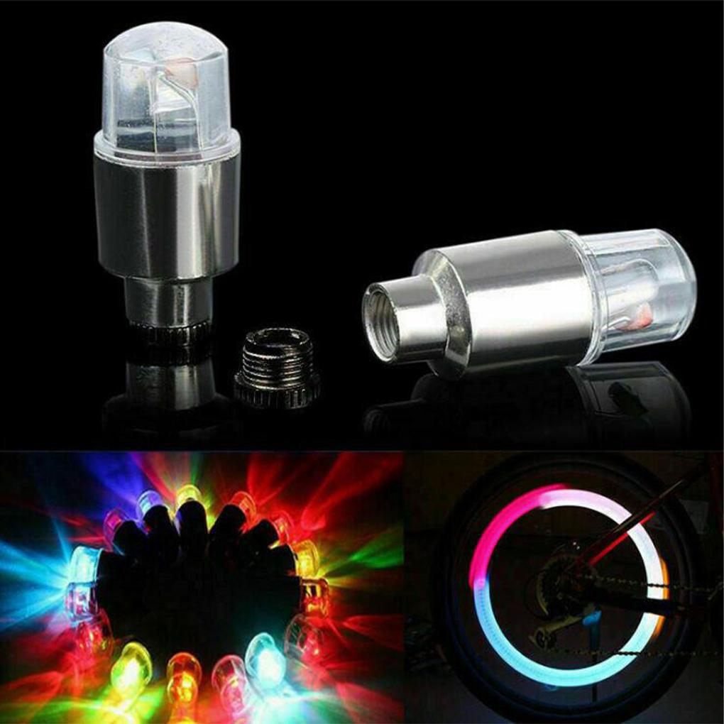 2Pcspiece Easy To Install Car Motorcycle Tire Light Effortless Safety Upgrade For Bike LED Light Cap