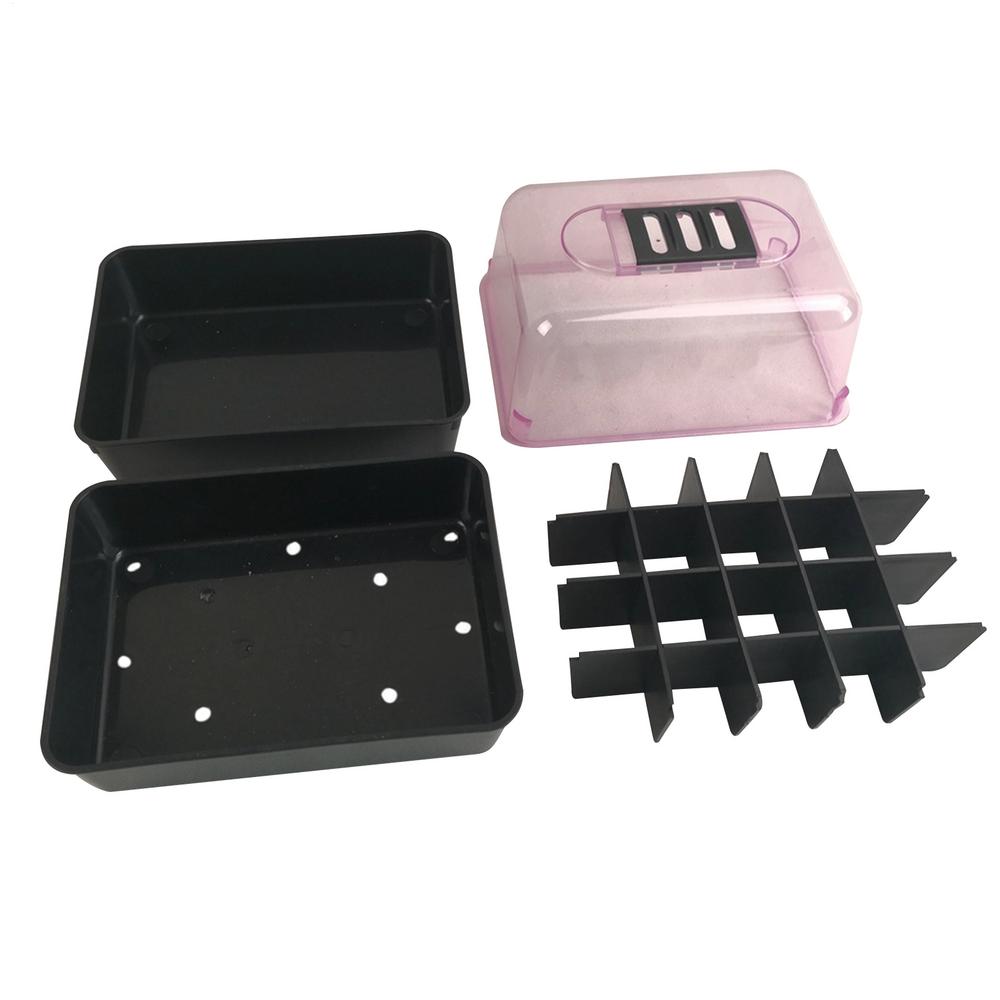 Germination Tray Seedling Growing Box Portable Independent Growing Germination Tray for Flower Succulent Vegetable Farm Use