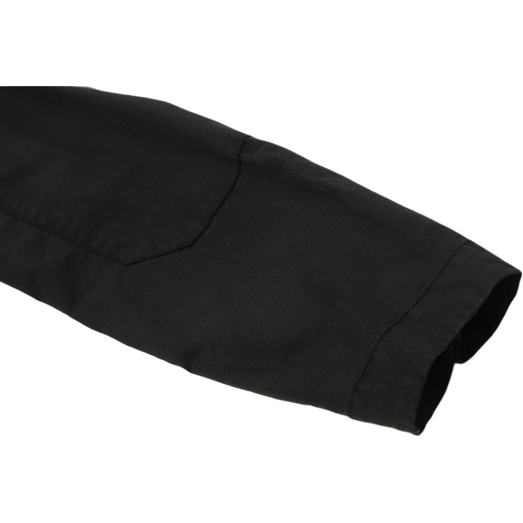 Stone Island Solid Color Button Logo Long Sleeve Jacket Unisex Jackets Black 811511910-V0029