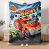 1pc Blaze and the Monster Machines Blanket, Gift, for Men and Women, Soft Blanket, Good for Sofa Bed Couch Travel, Lightweight Flannel Blanket