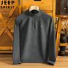 JEEP SPIRIT Men's Half-Zip Stand-Collar Pullover Sweatshirt