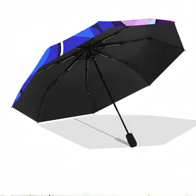 Game Rainbow Friends Print Automatic Open Close Umbrella, Portable Foldable Umbrella, for Outdoor Commute Camping Trip, Ideal Birthday Gift