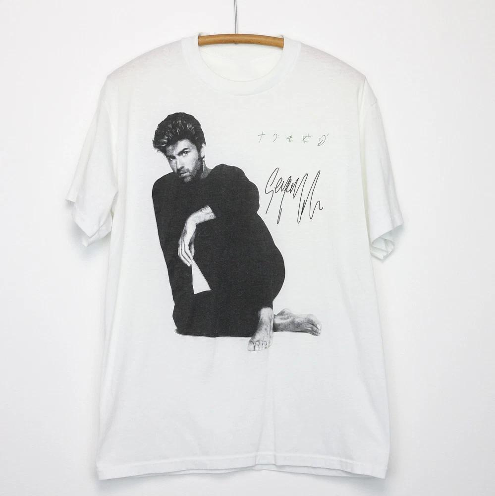 Men s and Women s T-shirts George Michael Faith Tour 1988 Cotton Unisex All Size S to 5XL M