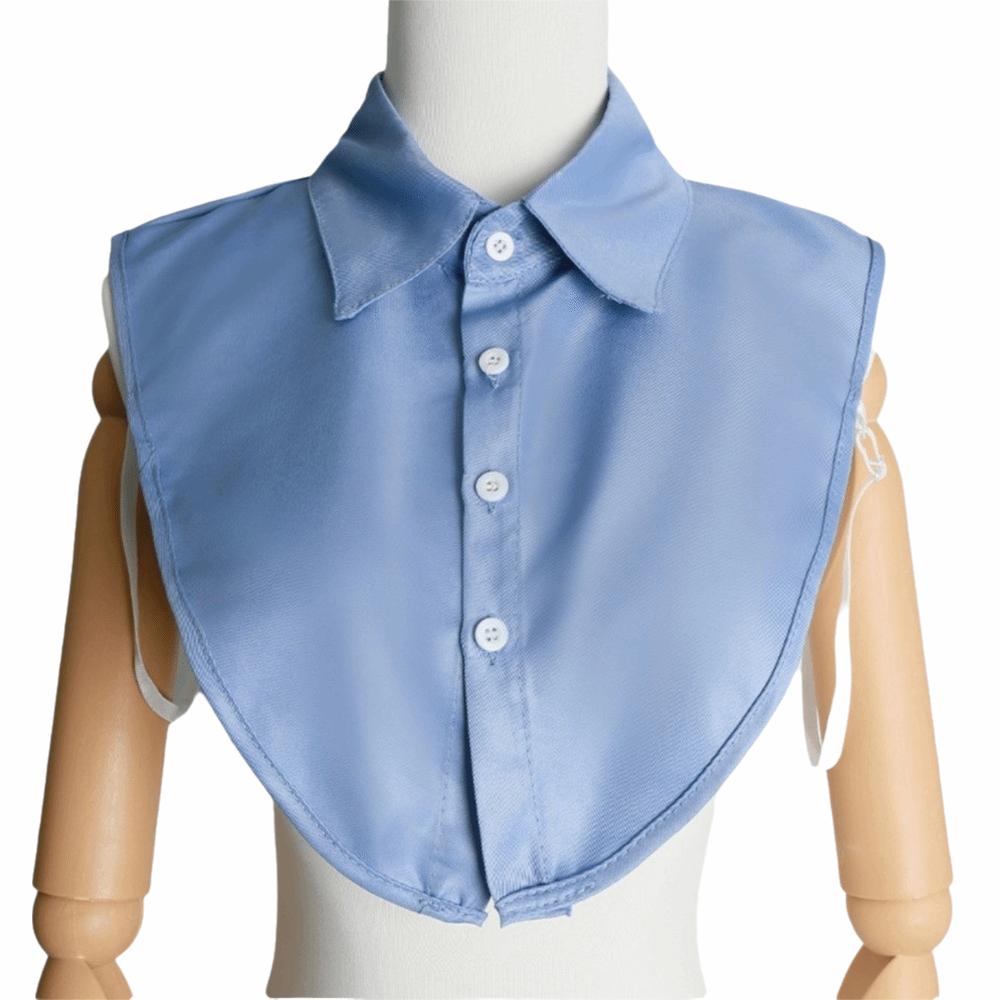 Cotton Material False Collar Square Stand Round Neck Detachable Collar Comfortable Fit Solid Color Half Collar Versatile Use